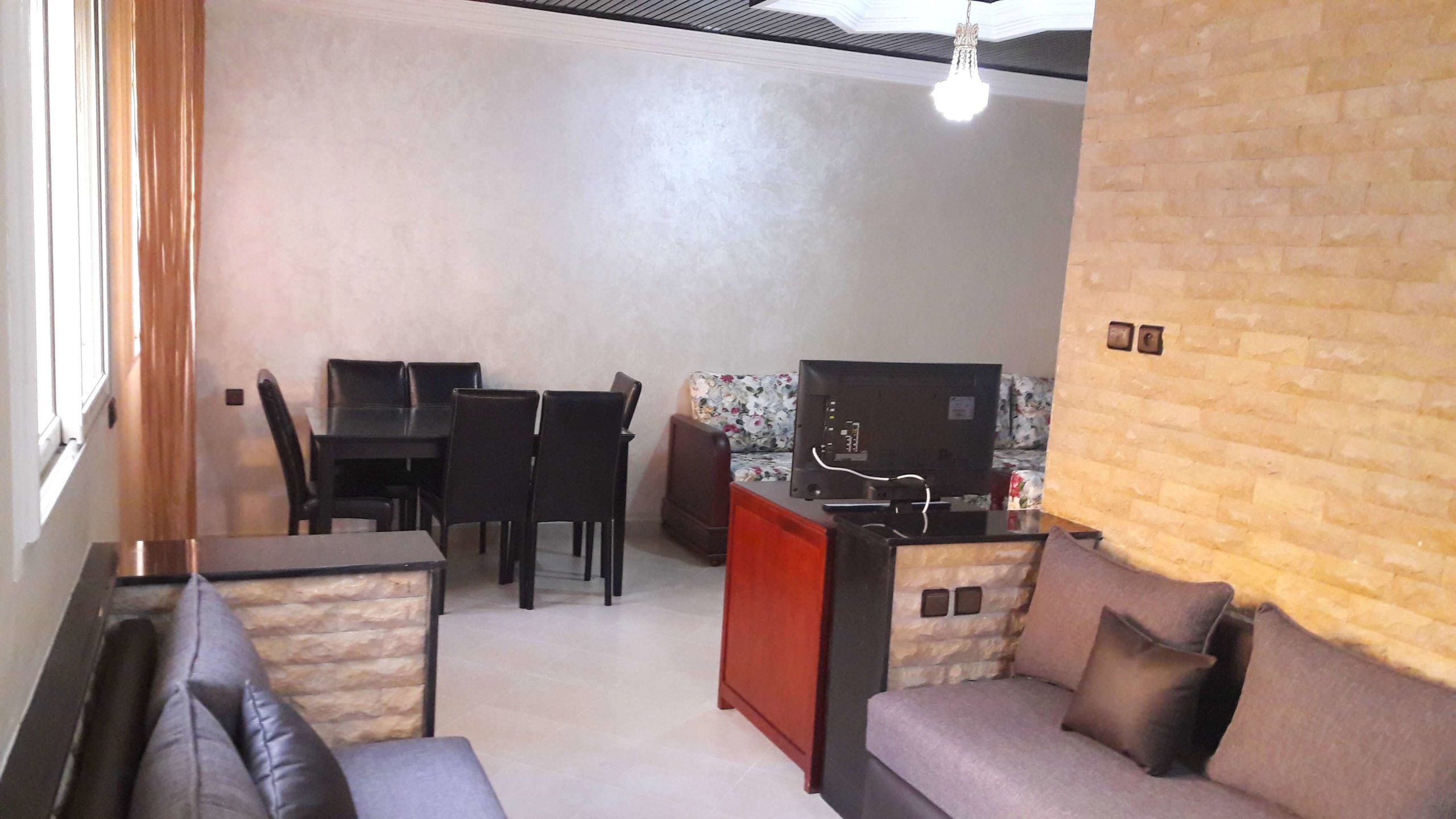 Location appartement Temara Rabat 3 chambres ,salonn, cuisine ,balcon